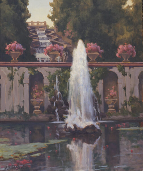 Fountain in an Italian garden