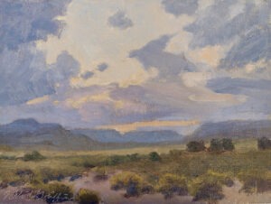 dramatic clouds over Abiquiu