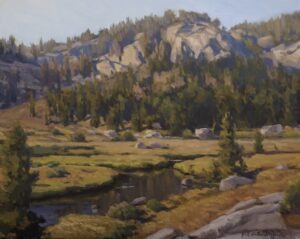 stream flowing in the Wind River mountains