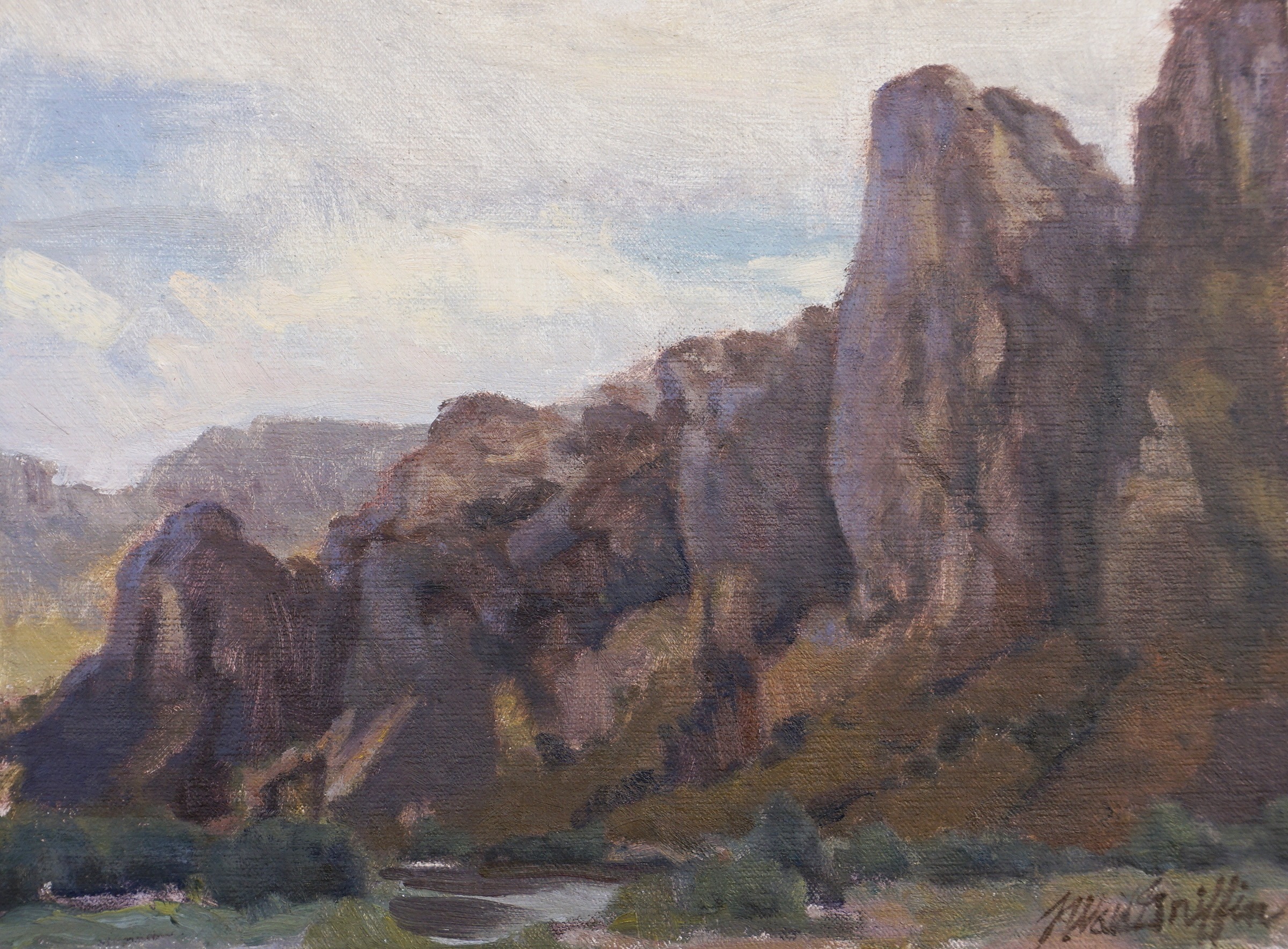 Cliffs on the Salt River, Arizona