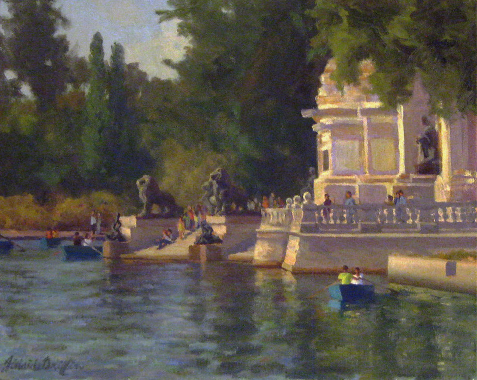 Retiro Pavilion lake boats